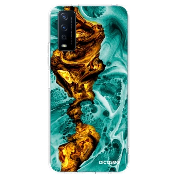 Picasee átlátszó szilikon tok az alábbi mobiltelefonokra Vivo Y11s - Goldsky