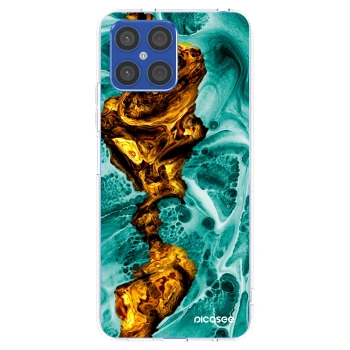 Picasee átlátszó szilikon tok az alábbi mobiltelefonokra Honor X8 4G - Goldsky