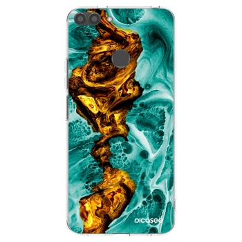 Picasee átlátszó szilikon tok az alábbi mobiltelefonokra Huawei P Smart - Goldsky