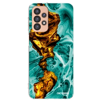 Picasee átlátszó szilikon tok az alábbi mobiltelefonokra Samsung Galaxy A23 A236B 5G - Goldsky