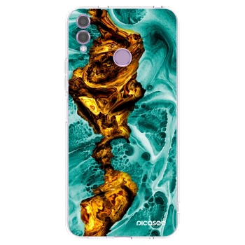 Picasee átlátszó szilikon tok az alábbi mobiltelefonokra Honor 8X - Goldsky