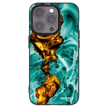 Picasee fekete szilikon tok az alábbi mobiltelefonokra Apple iPhone 15 Pro - Goldsky