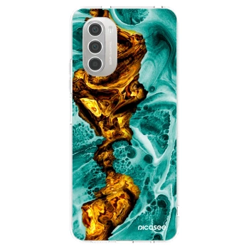 Picasee átlátszó szilikon tok az alábbi mobiltelefonokra Motorola Moto G51 - Goldsky