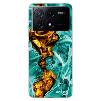 Picasee átlátszó szilikon tok az alábbi mobiltelefonokra Xiaomi Poco X6 Pro - Goldsky