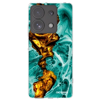 Picasee átlátszó szilikon tok az alábbi mobiltelefonokra Xiaomi Redmi Note 13 Pro 4G - Goldsky