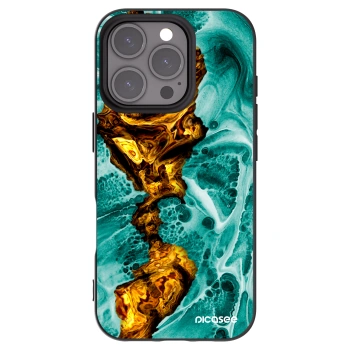 Picasee fekete szilikon tok az alábbi mobiltelefonokra Apple iPhone 16 Pro - Goldsky