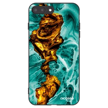 Picasee fekete szilikon tok az alábbi mobiltelefonokra Apple iPhone 8 Plus - Goldsky