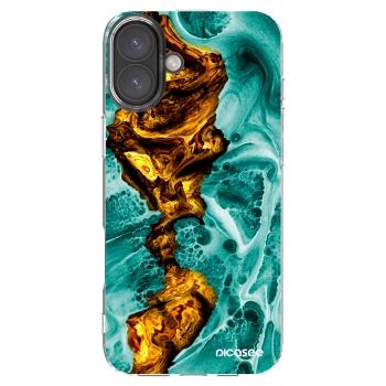 Picasee átlátszó szilikon tok az alábbi mobiltelefonokra Apple iPhone 16 Plus - Goldsky