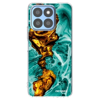 Picasee átlátszó szilikon tok az alábbi mobiltelefonokra Honor X8c - Goldsky