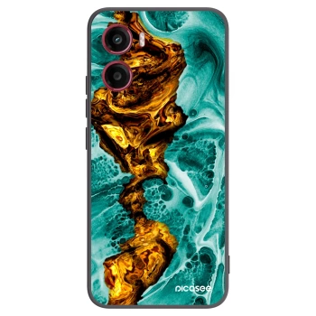 Picasee fekete szilikon tok az alábbi mobiltelefonokra Motorola Moto G05 - Goldsky