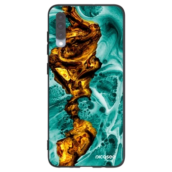 Picasee fekete szilikon tok az alábbi mobiltelefonokra Samsung Galaxy A70 A705F - Goldsky