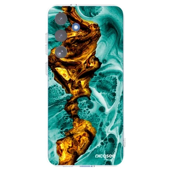 Picasee átlátszó szilikon tok az alábbi mobiltelefonokra Samsung Galaxy S25 FE 5G - Goldsky