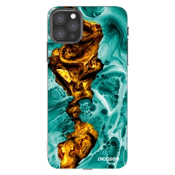 Picasee átlátszó szilikon tok az alábbi mobiltelefonokra Apple iPhone 11 Pro Max - Goldsky