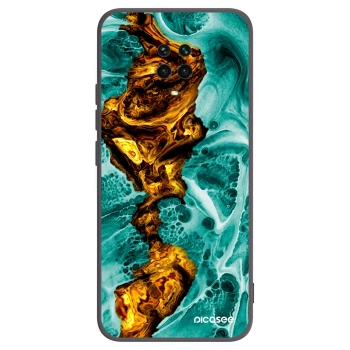Picasee fekete szilikon tok az alábbi mobiltelefonokra Xiaomi Redmi Note 9S - Goldsky