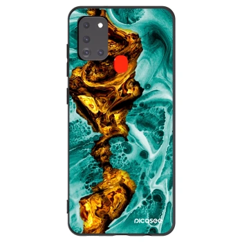 Picasee fekete szilikon tok az alábbi mobiltelefonokra Samsung Galaxy A21s - Goldsky