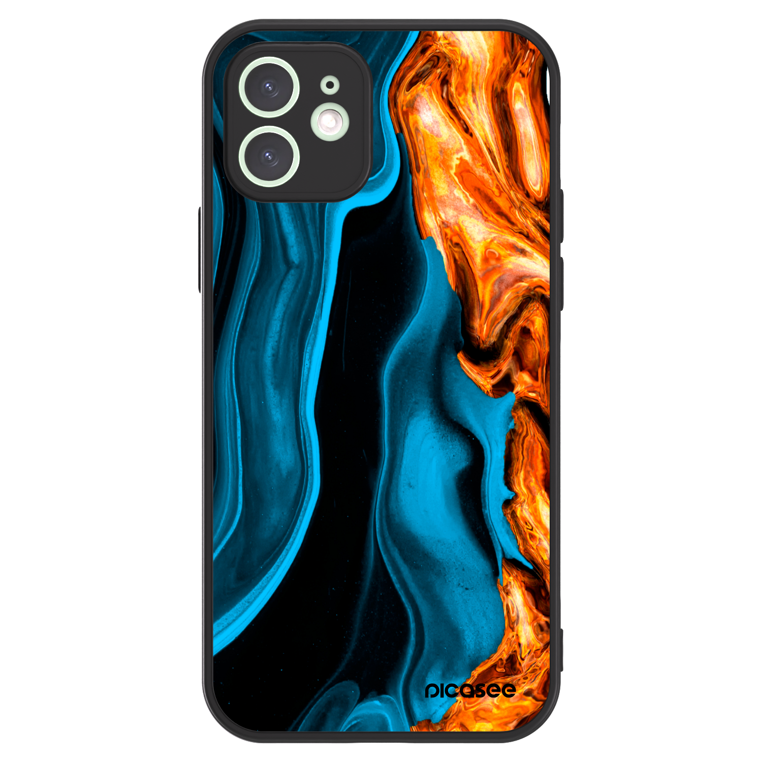 Picasee ULTIMATE CASE Apple iPhone 12 - készülékre - Gold blue