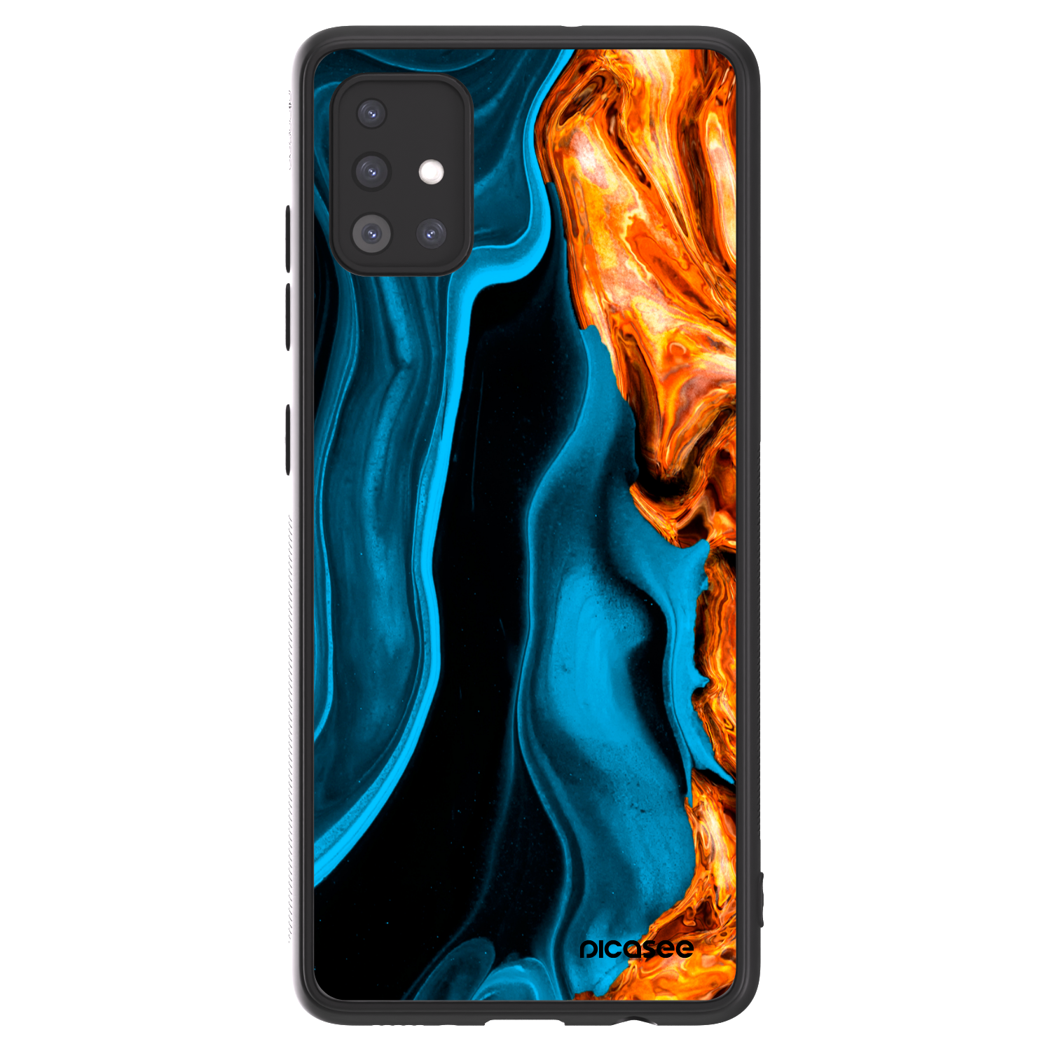 Picasee ULTIMATE CASE Samsung Galaxy A51 A515F - készülékre - Gold blue