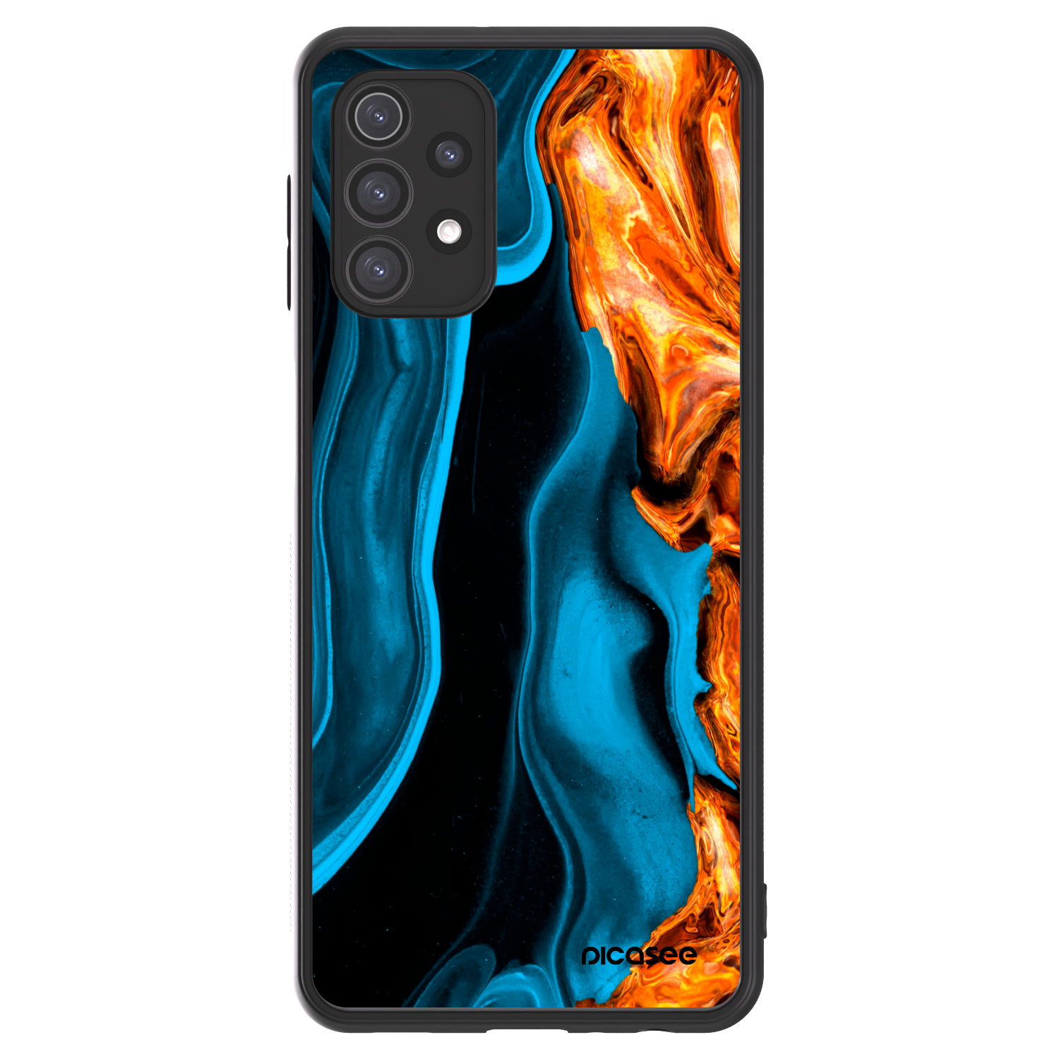 Picasee ULTIMATE CASE Samsung Galaxy A32 5G A326B - készülékre - Gold blue