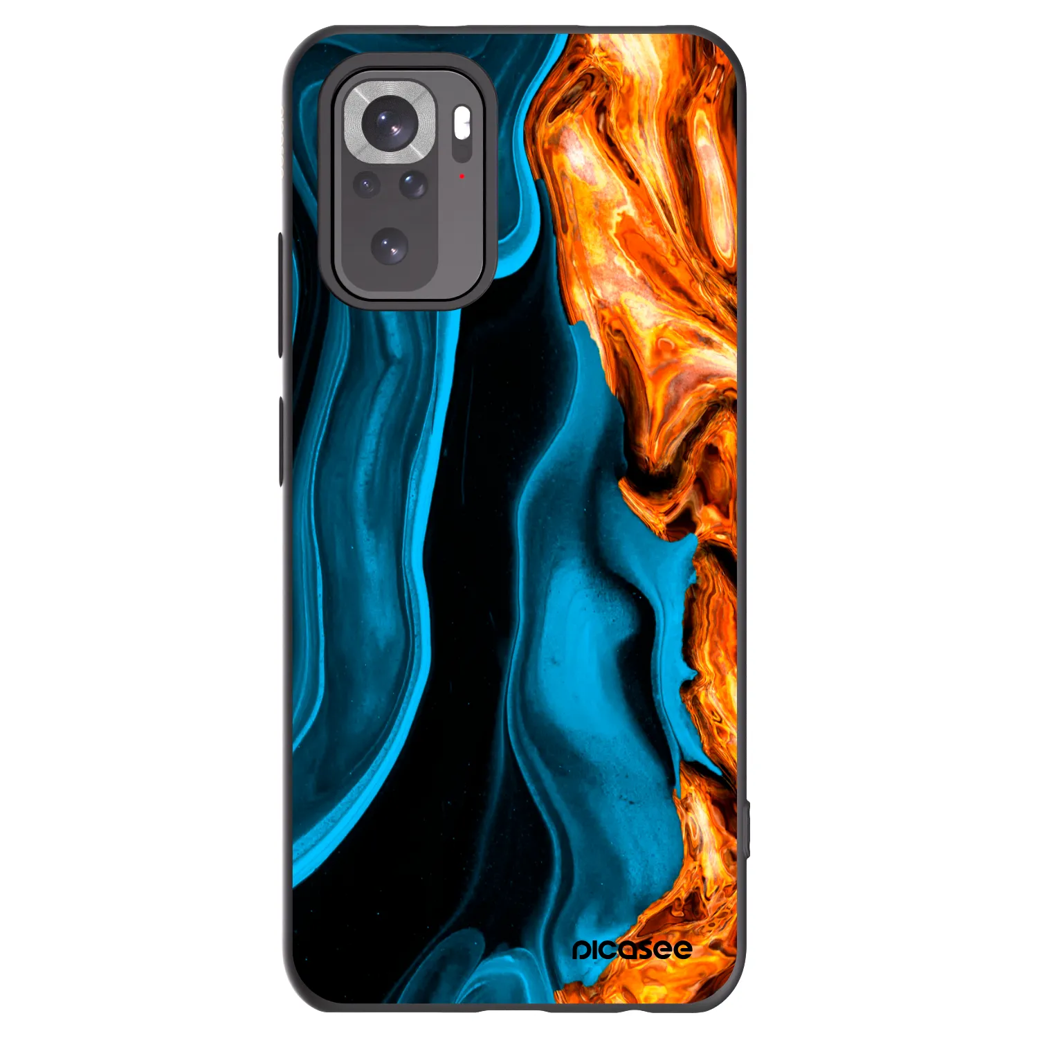 Picasee fekete szilikon tok az alábbi mobiltelefonokra Xiaomi Redmi Note 11S 4G - Gold blue