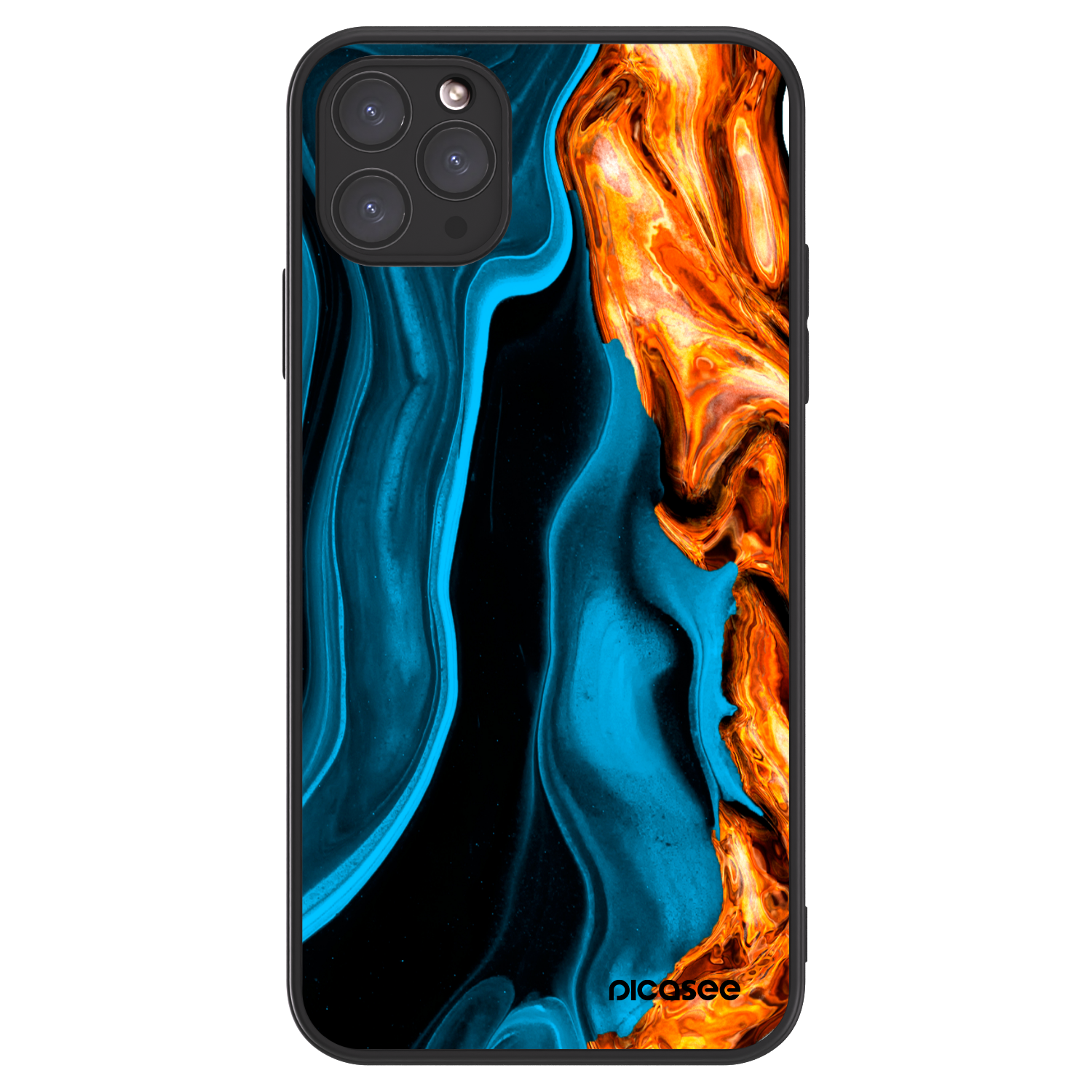 Picasee ULTIMATE CASE MagSafe Apple iPhone 11 Pro Max - készülékre - Gold blue