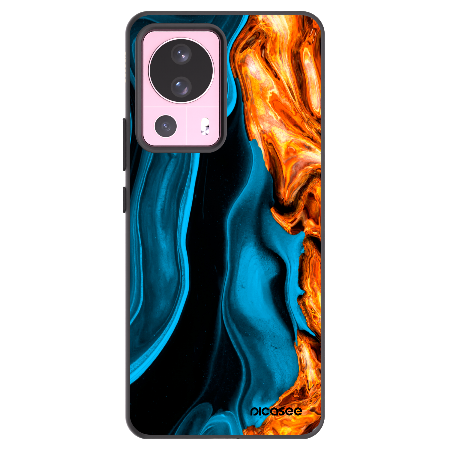 Picasee fekete szilikon tok az alábbi mobiltelefonokra Xiaomi 13 Lite - Gold blue