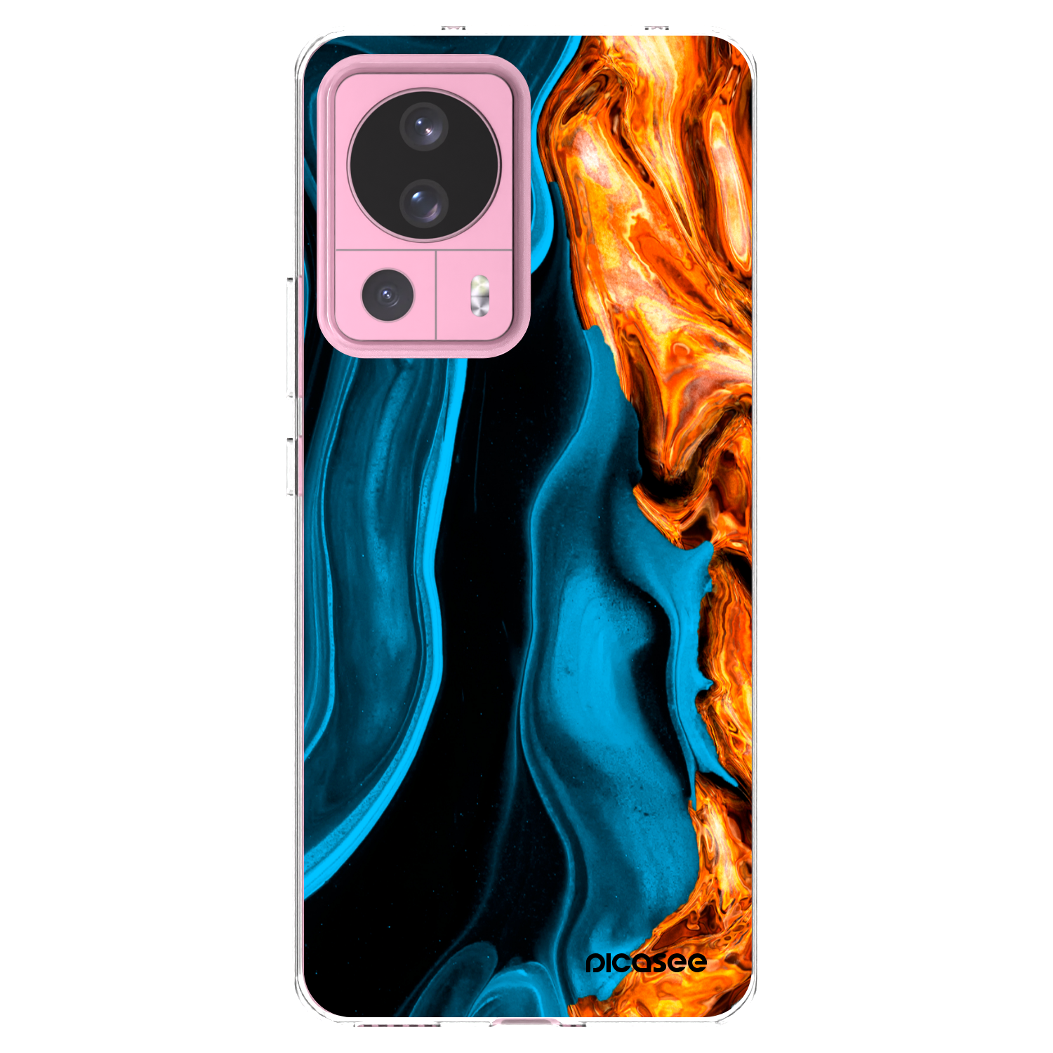 Picasee átlátszó szilikon tok az alábbi mobiltelefonokra Xiaomi 13 Lite - Gold blue