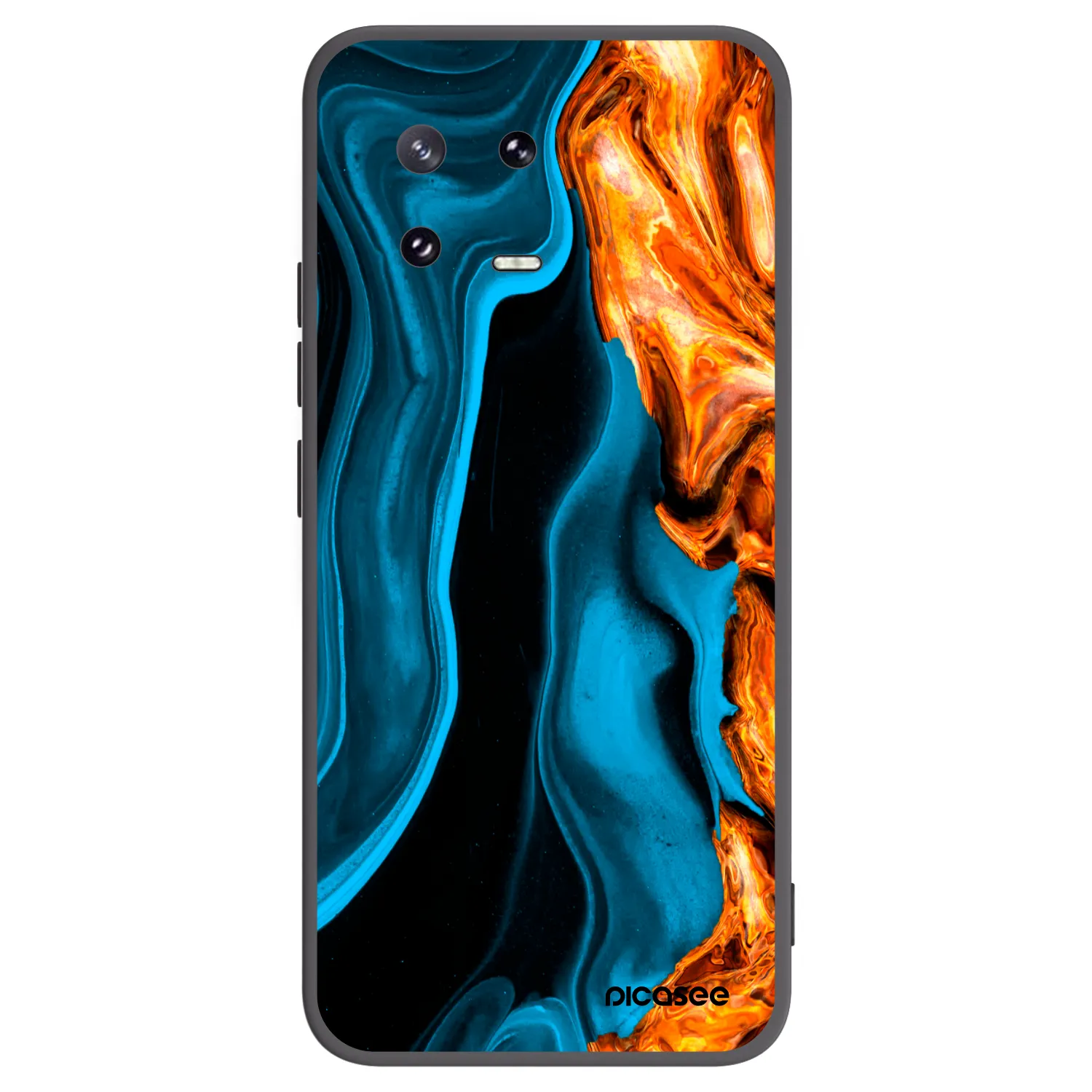 Picasee fekete szilikon tok az alábbi mobiltelefonokra Xiaomi 13 Pro - Gold blue