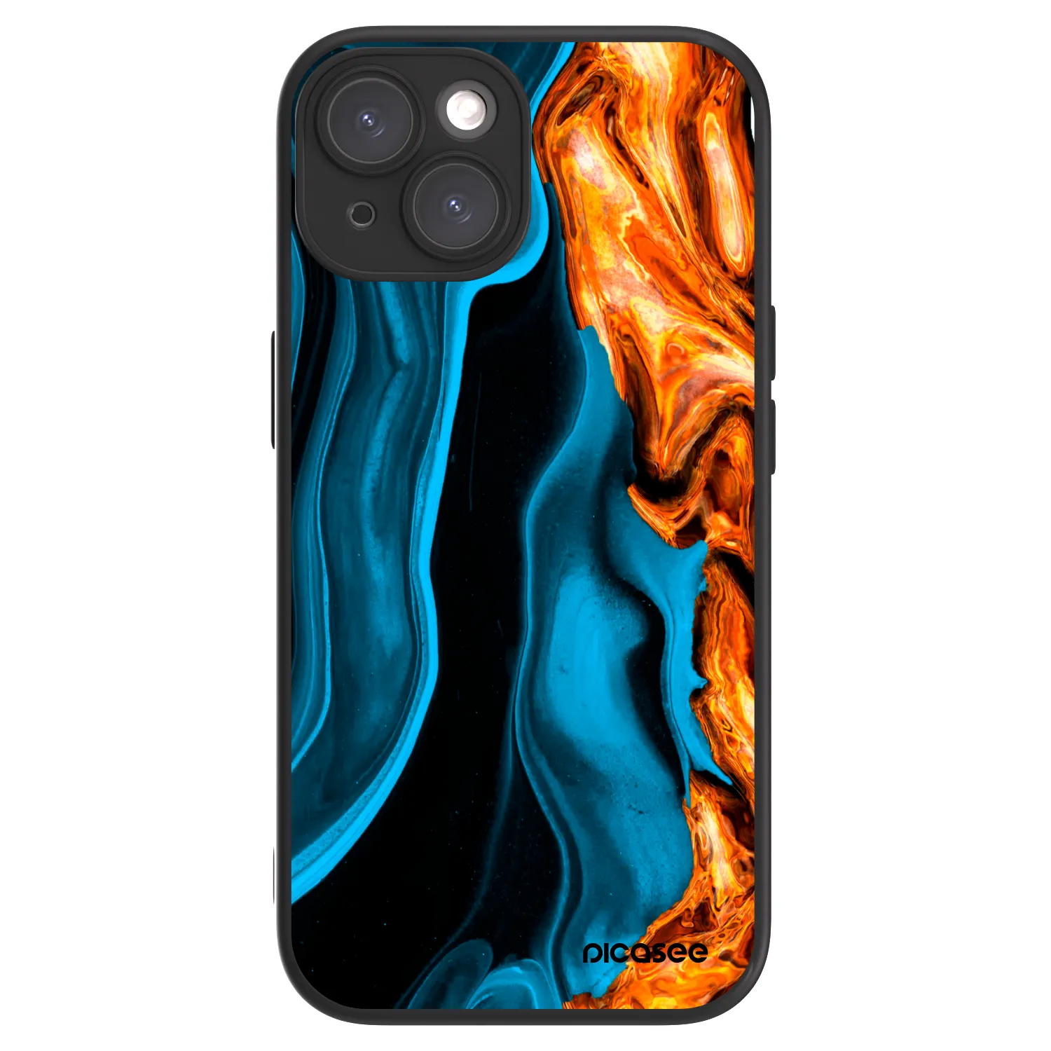 Picasee ULTIMATE CASE MagSafe Apple iPhone 15 - készülékre - Gold blue