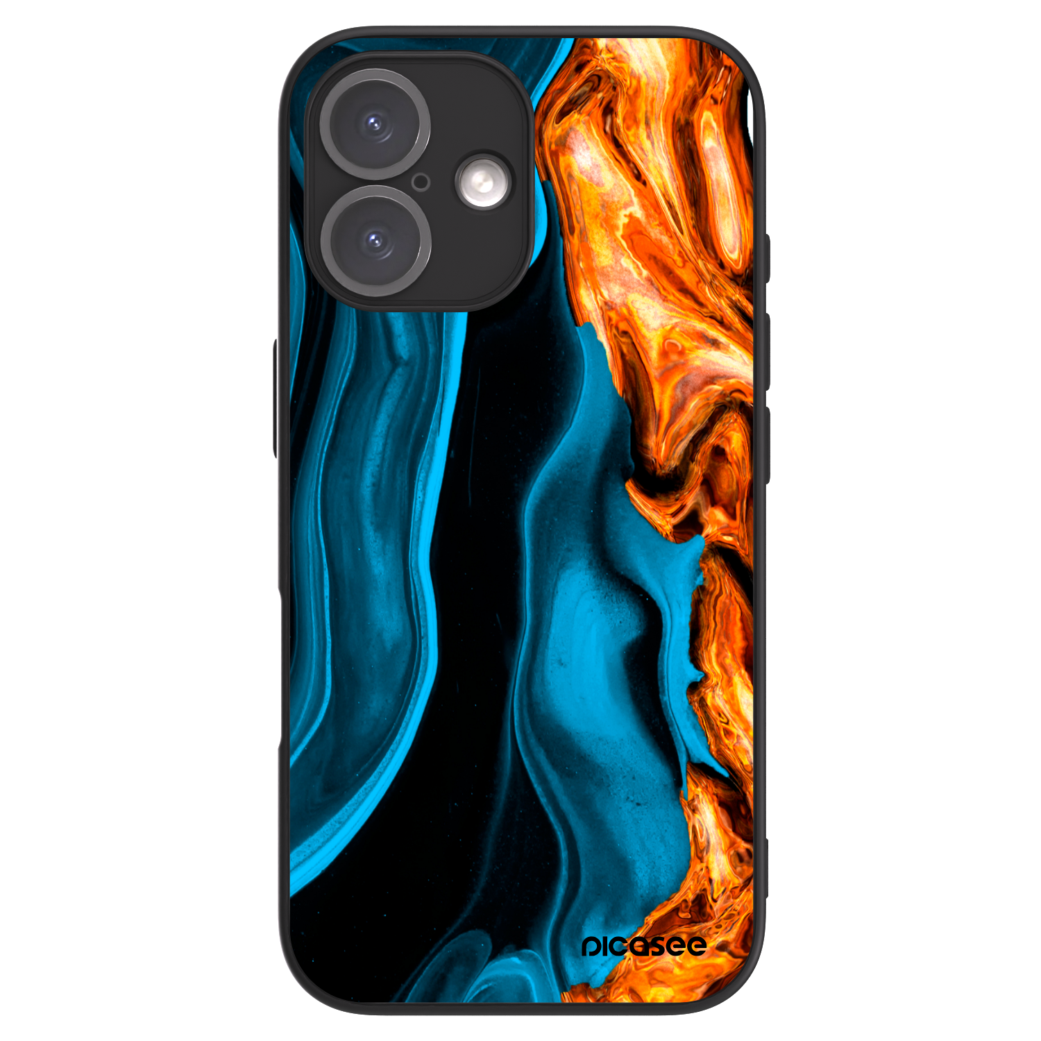 Picasee ULTIMATE CASE Apple iPhone 16 - készülékre - Gold blue