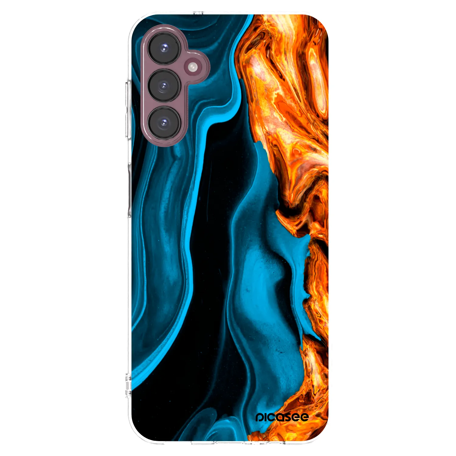 Picasee átlátszó szilikon tok az alábbi mobiltelefonokra Samsung Galaxy A05s A057G - Gold blue