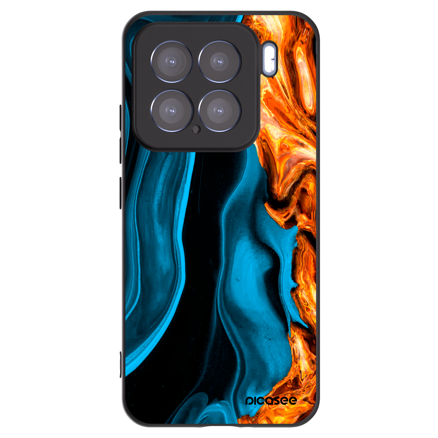 Picasee fekete szilikon tok az alábbi mobiltelefonokra Xiaomi 15 - Gold blue