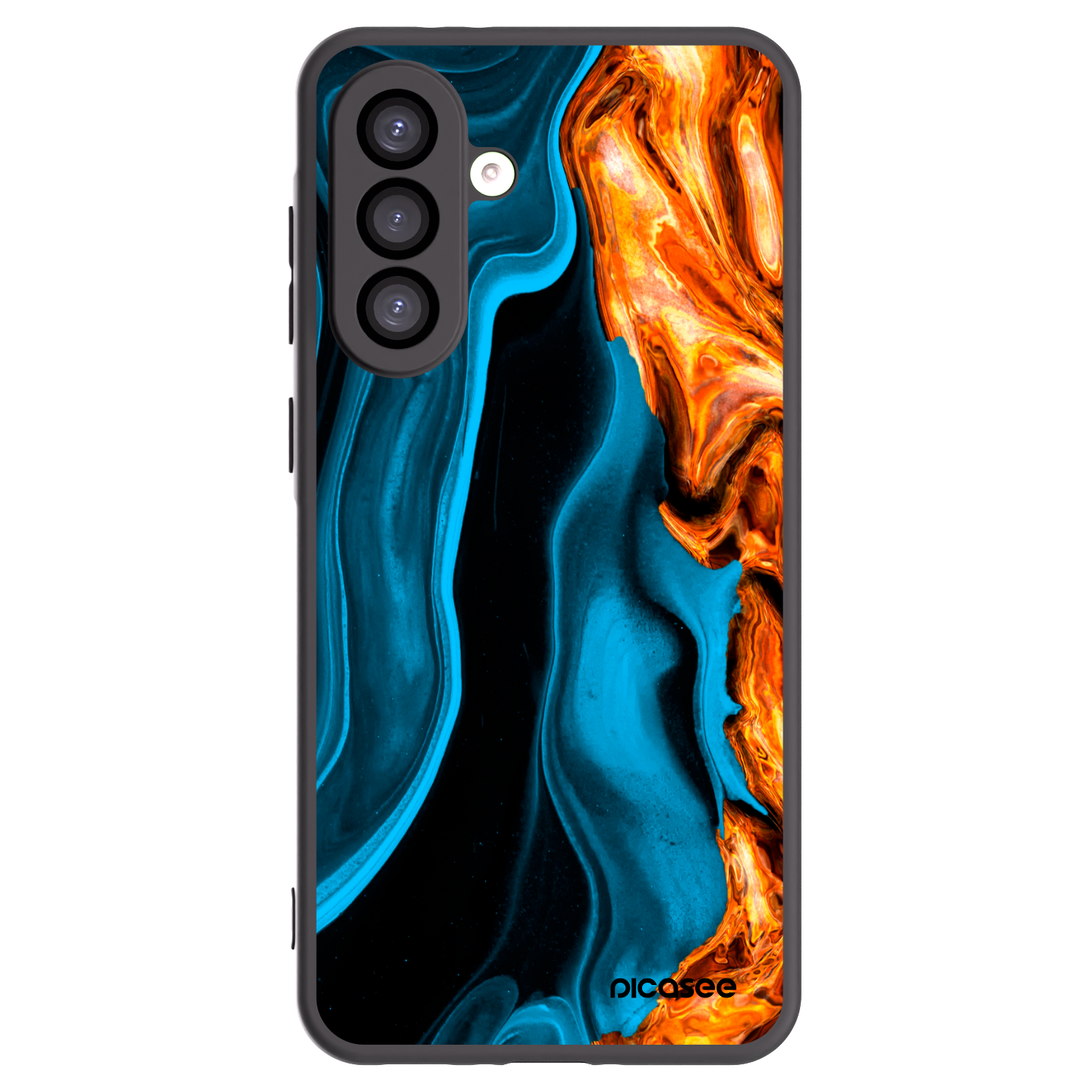 Picasee fekete szilikon tok az alábbi mobiltelefonokra Samsung Galaxy A26 5G A266B - Gold blue