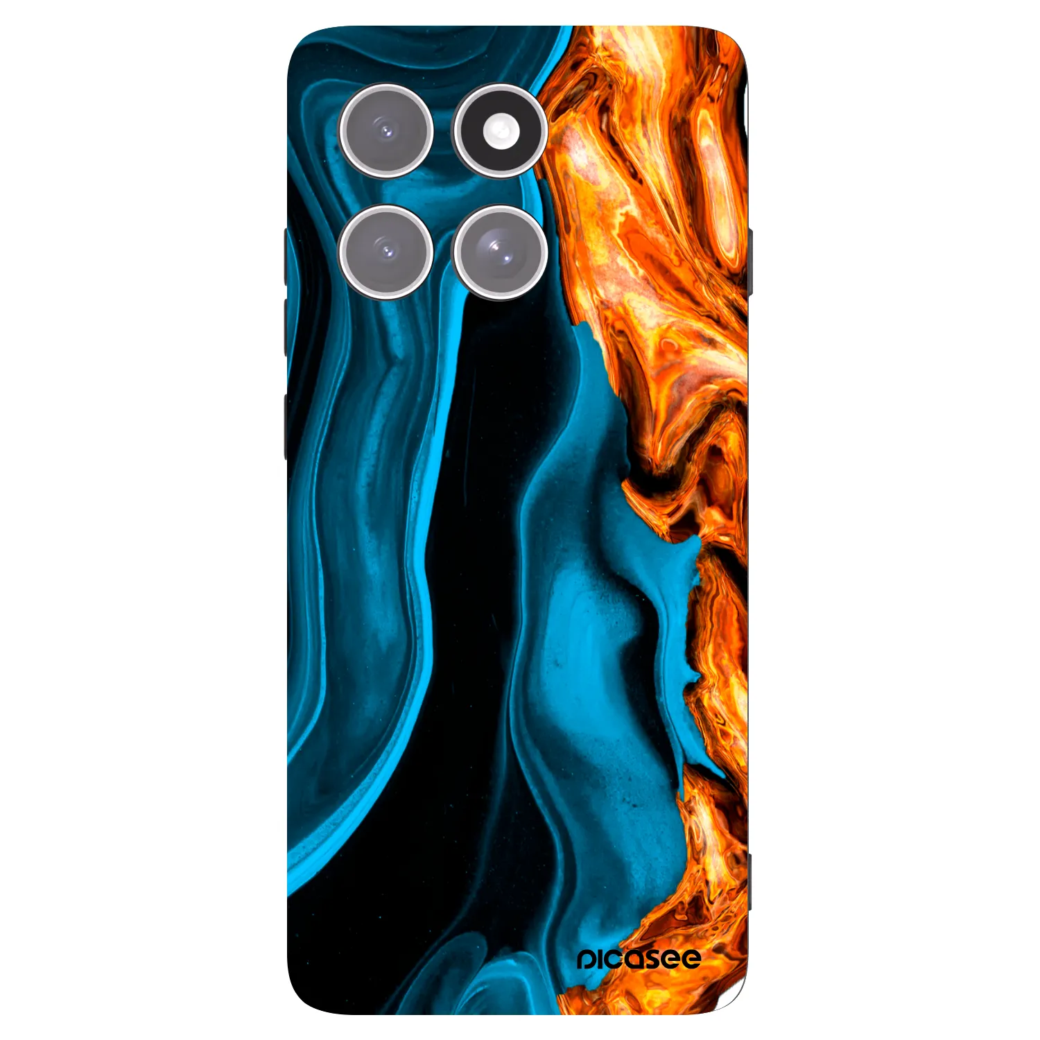 Picasee fekete szilikon tok az alábbi mobiltelefonokra Motorola Edge 60 Pro - Gold blue
