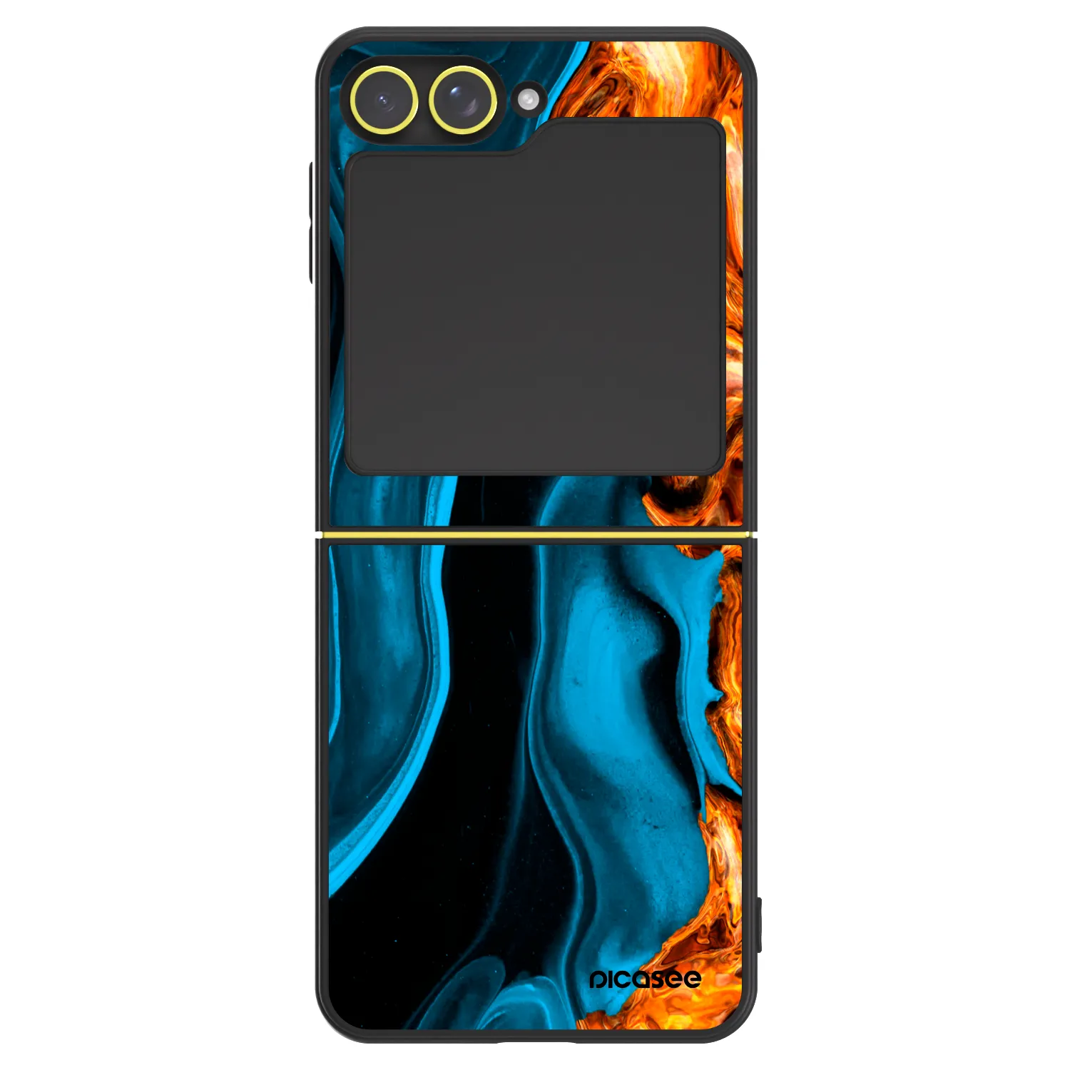 Picasee ULTIMATE CASE Samsung Galaxy Z Flip7 FE 5G - készülékre - Gold blue