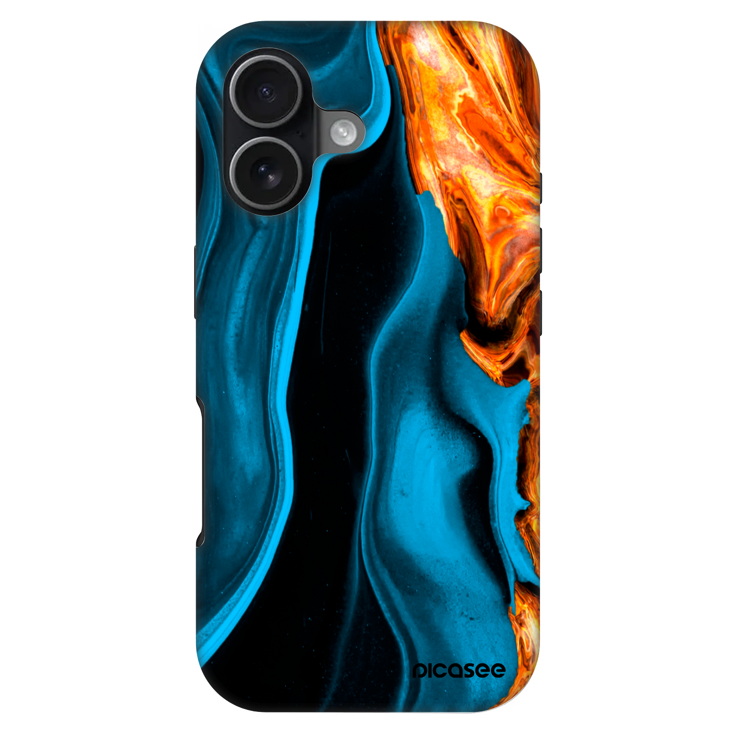 Picasee Fashion Case MagSafe Apple iPhone 17 - Gold blue