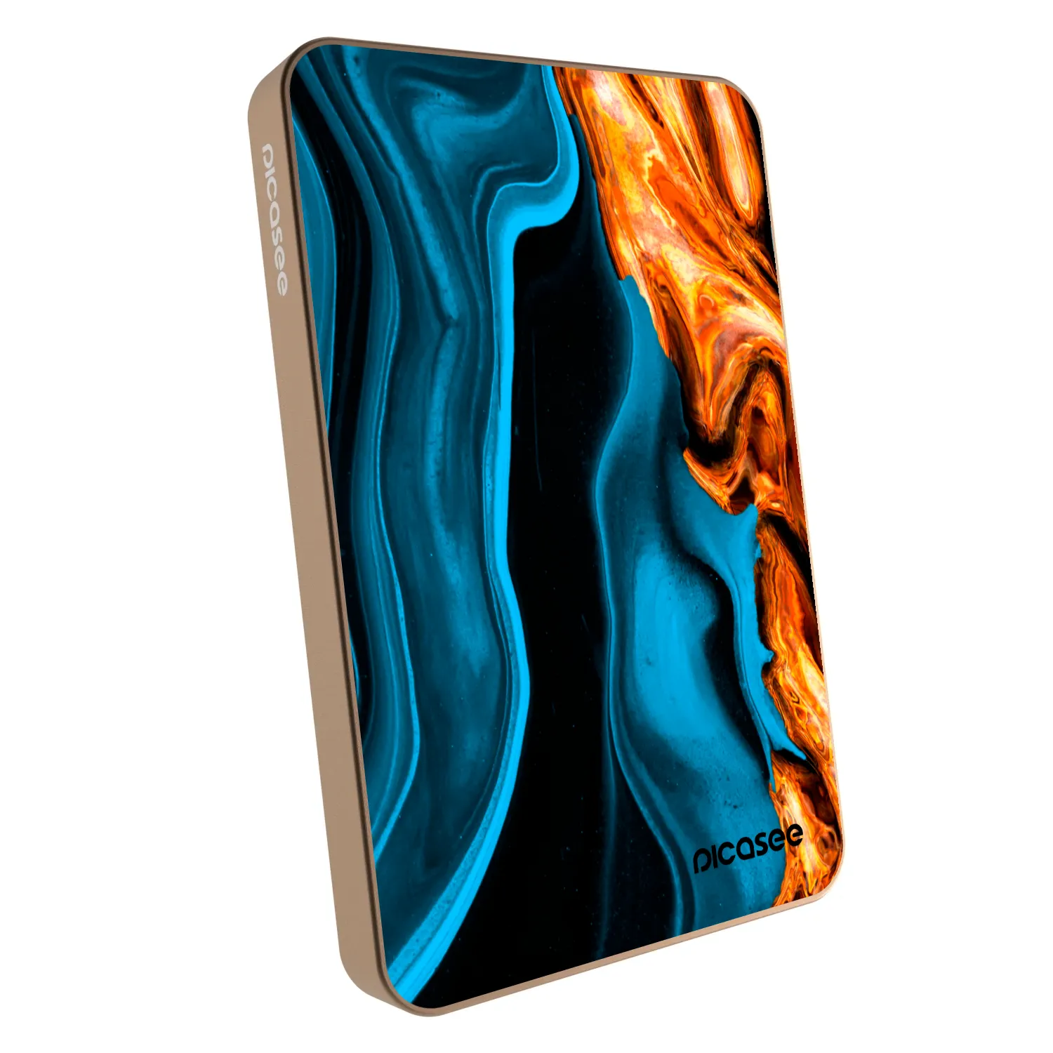 Picasee Powerbank MagSafe 5 000 mAh Aranysárga - Gold blue