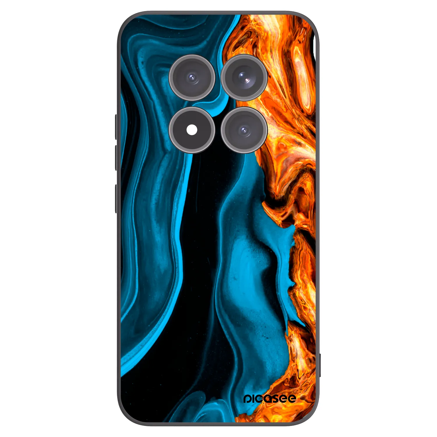 Picasee fekete szilikon tok az alábbi mobiltelefonokra Xiaomi Redmi Note 15 Pro+ - Gold blue