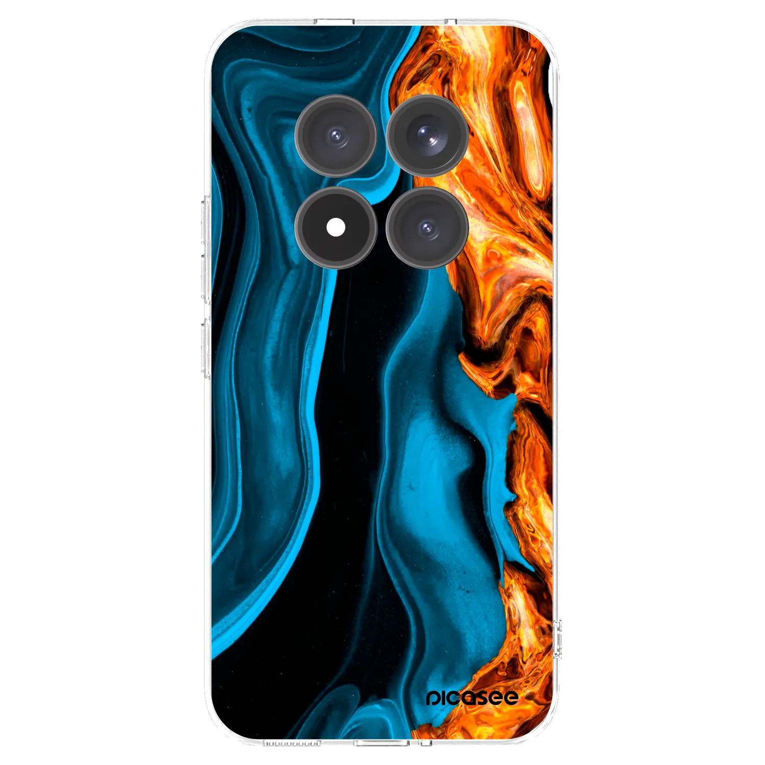 Picasee átlátszó szilikon tok az alábbi mobiltelefonokra Xiaomi Redmi Note 15 Pro+ - Gold blue