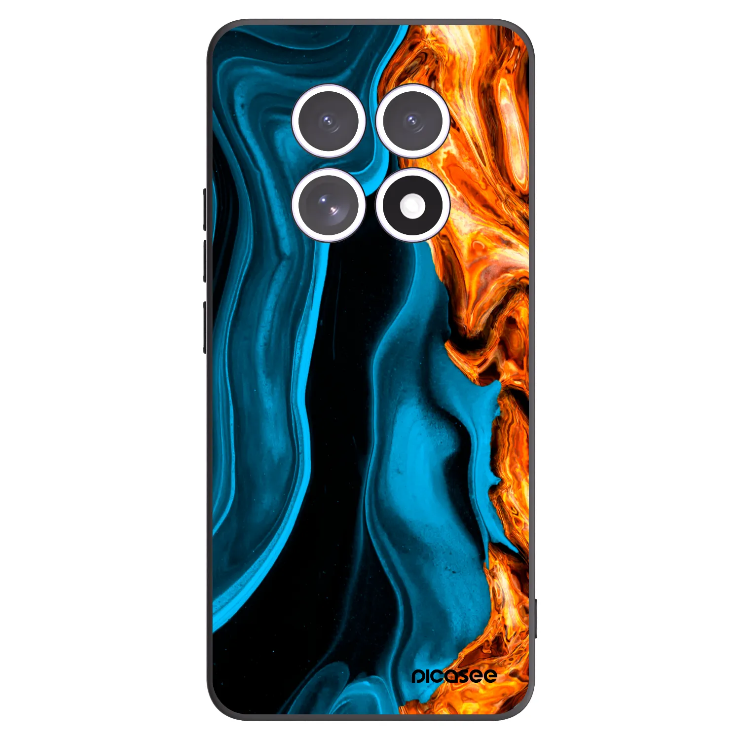 Picasee fekete szilikon tok az alábbi mobiltelefonokra Xiaomi Redmi Note 15 - Gold blue