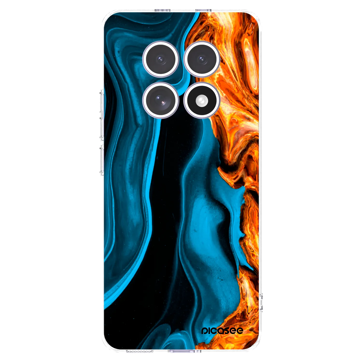 Picasee átlátszó szilikon tok az alábbi mobiltelefonokra Xiaomi Redmi Note 15 - Gold blue