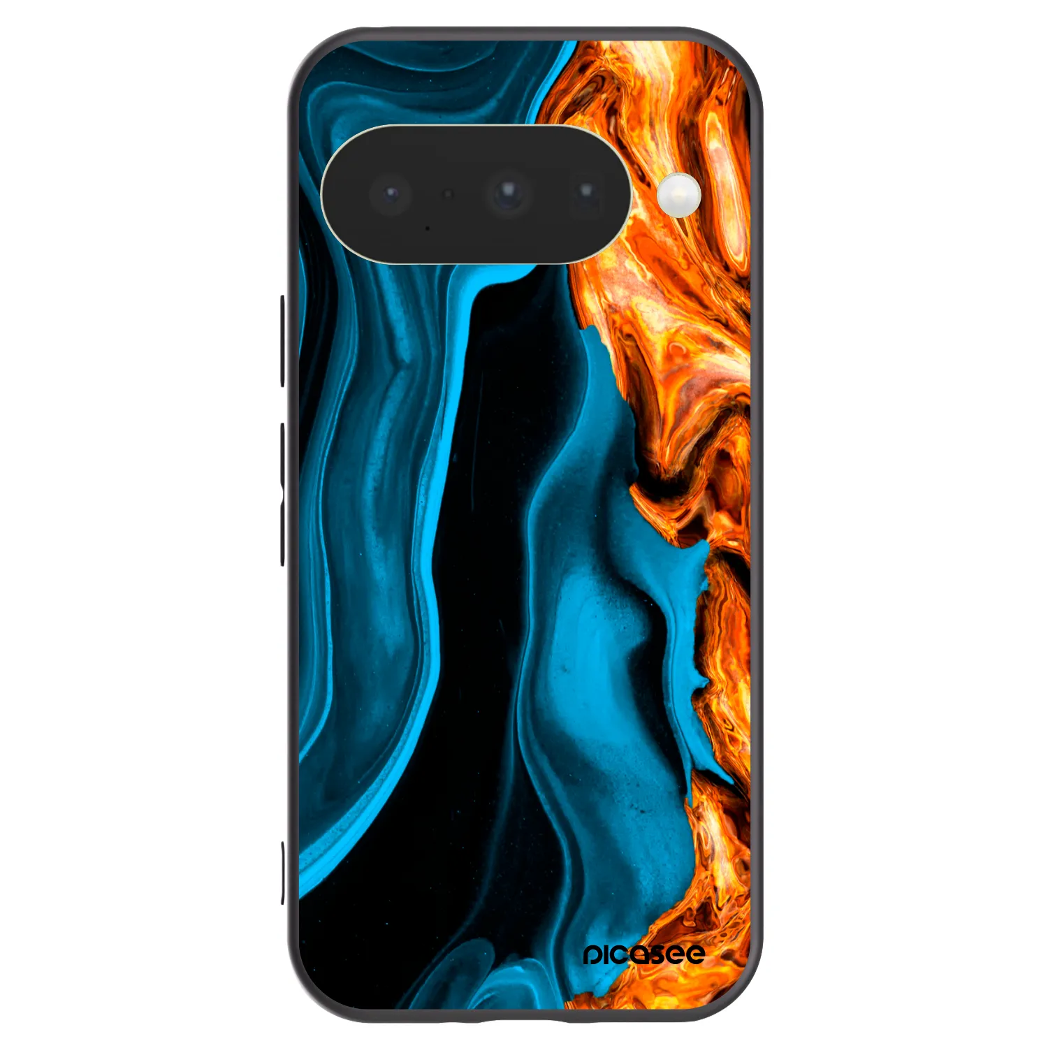 Picasee fekete szilikon tok az alábbi mobiltelefonokra Google Pixel 10 - Gold blue