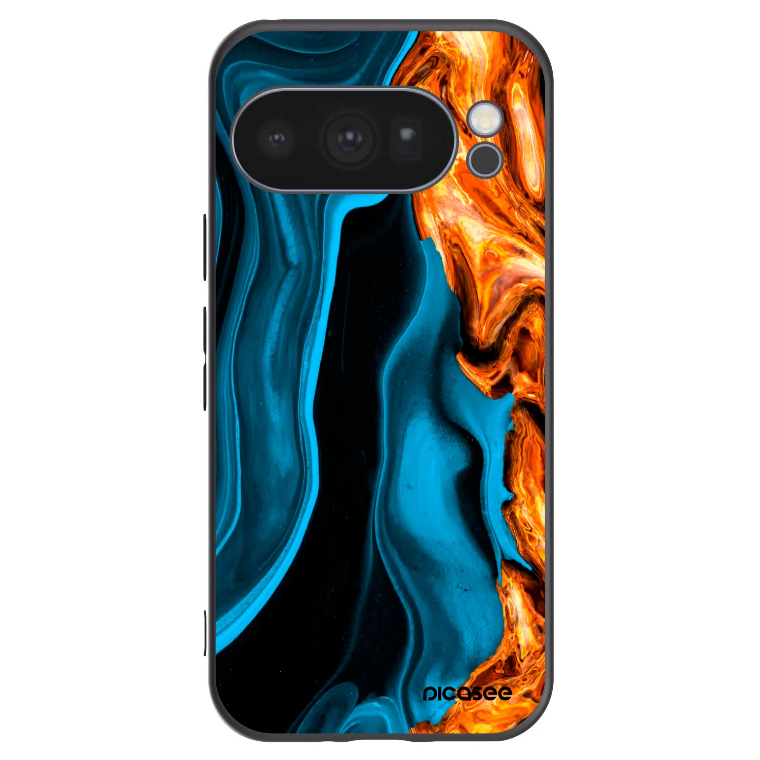 Picasee fekete szilikon tok az alábbi mobiltelefonokra Google Pixel 10 Pro - Gold blue
