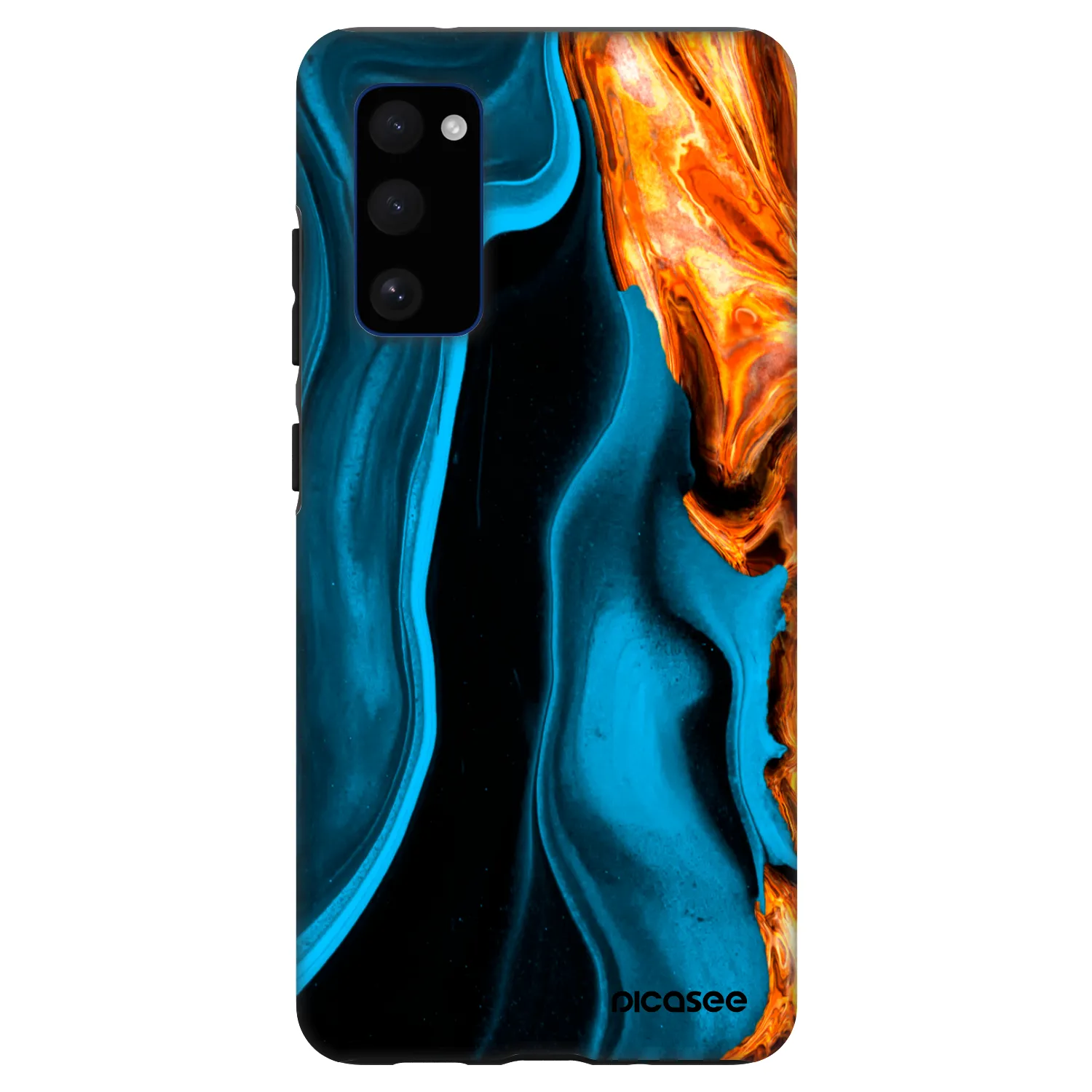 Picasee Fashion Case Samsung Galaxy S20 FE - Gold blue