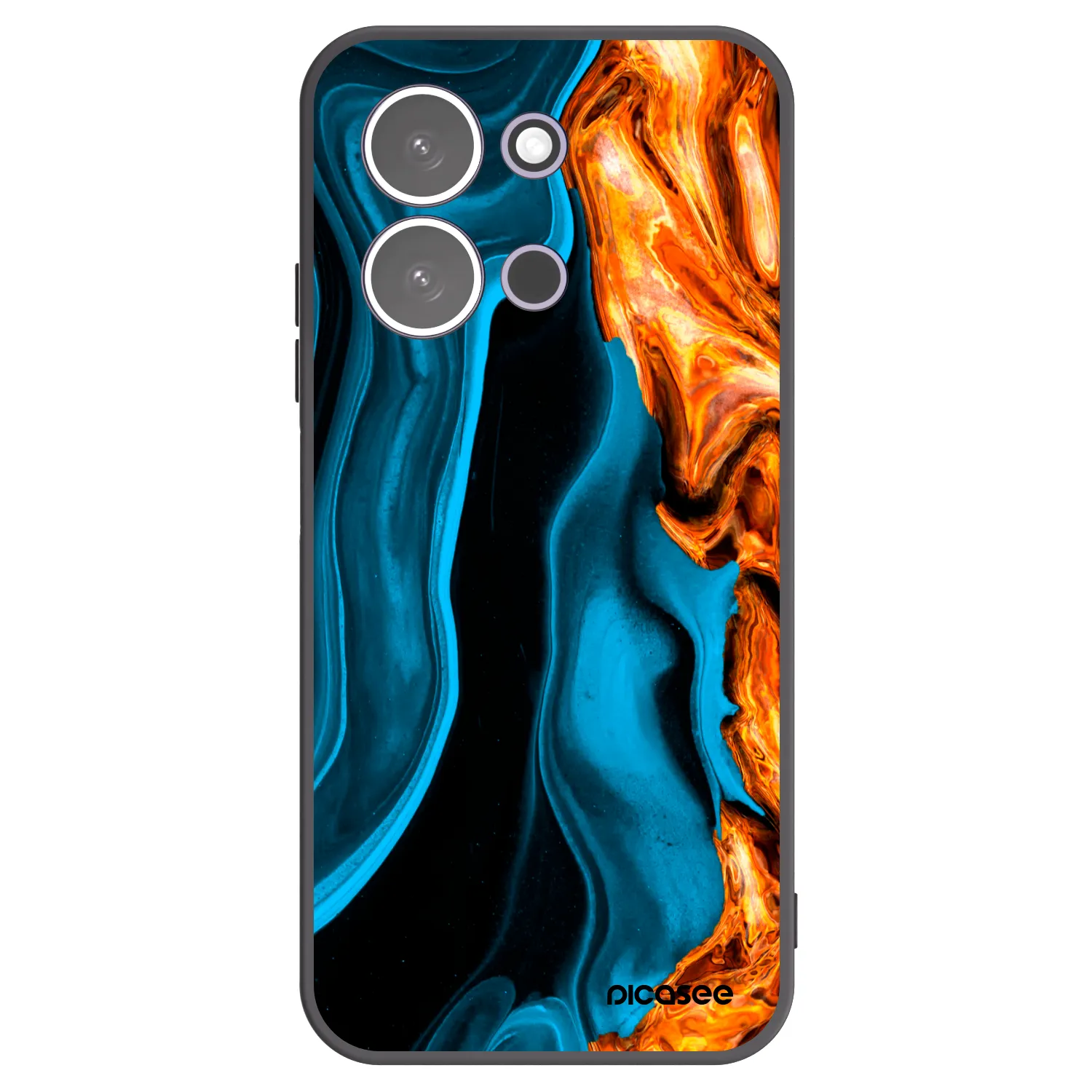 Picasee fekete szilikon tok az alábbi mobiltelefonokra Xiaomi Redmi 15C 5G - Gold blue