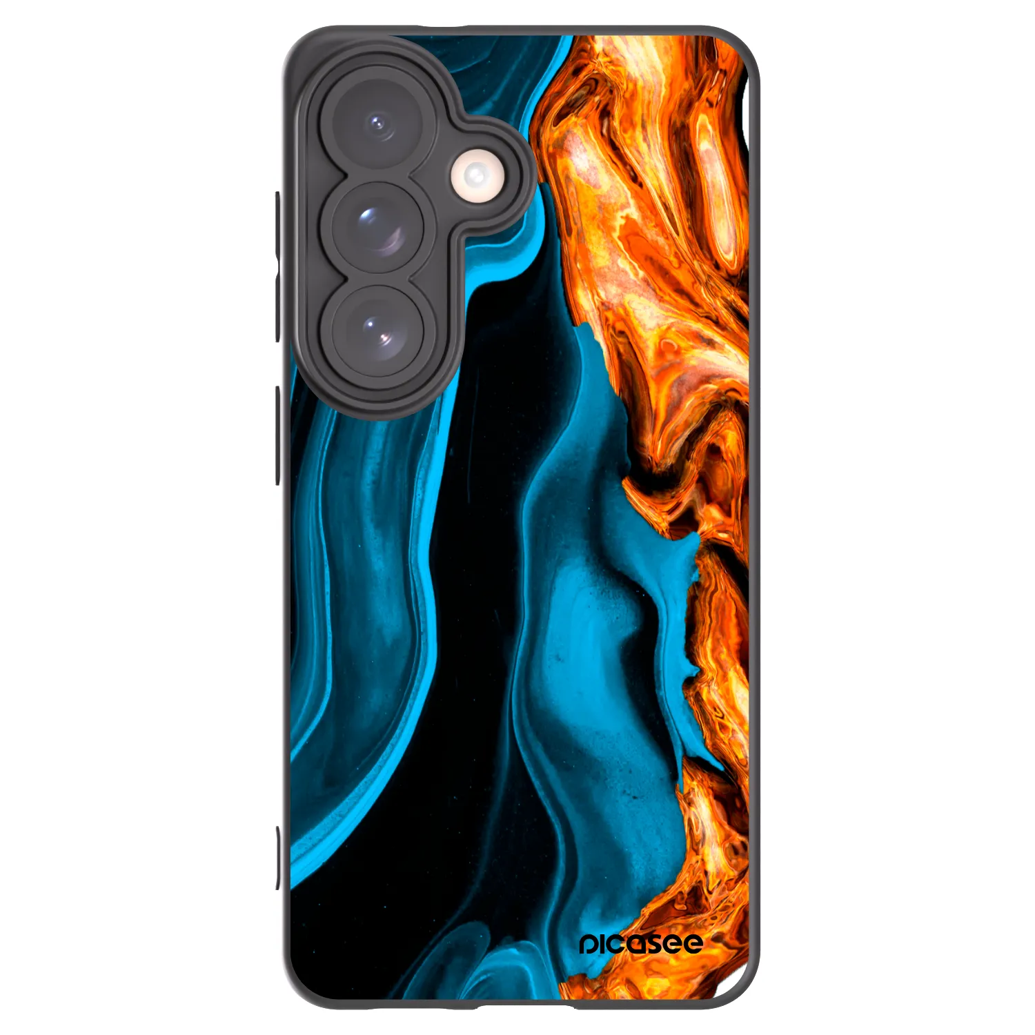 Picasee fekete szilikon tok az alábbi mobiltelefonokra Samsung Galaxy S26 - Gold blue