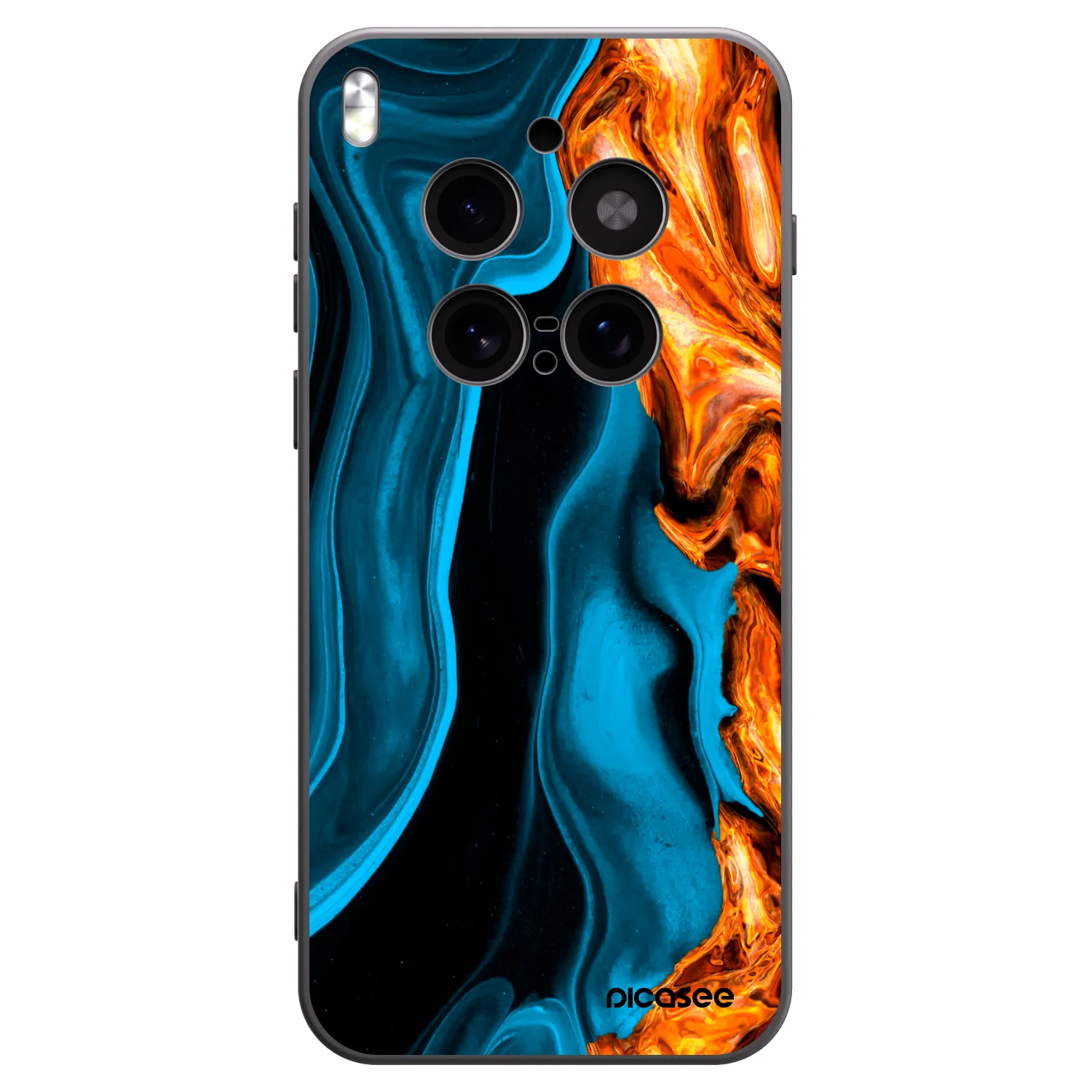 Picasee fekete szilikon tok az alábbi mobiltelefonokra Vivo X300 Pro - Gold blue