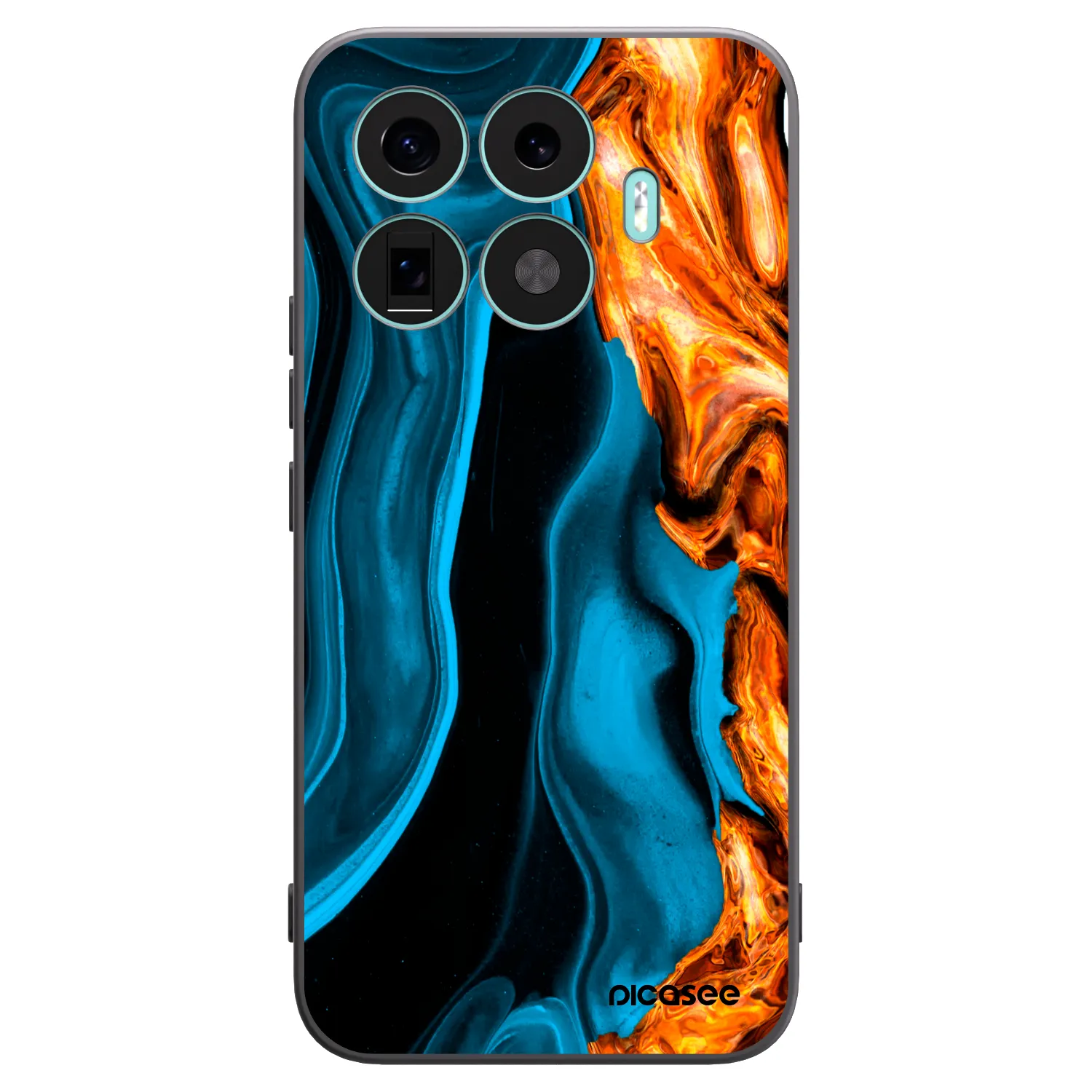 Picasee fekete szilikon tok az alábbi mobiltelefonokra Xiaomi 17T Pro - Gold blue