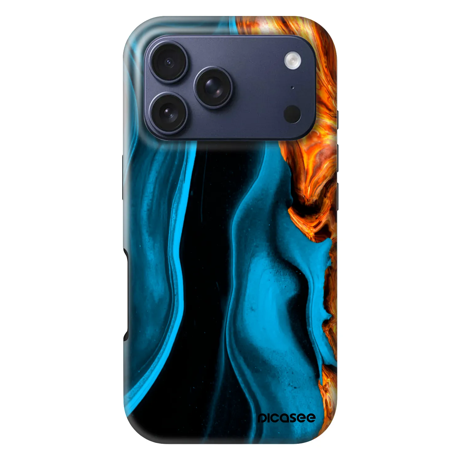 Picasee Fashion Case MagSafe Apple iPhone 18 Pro - Gold blue