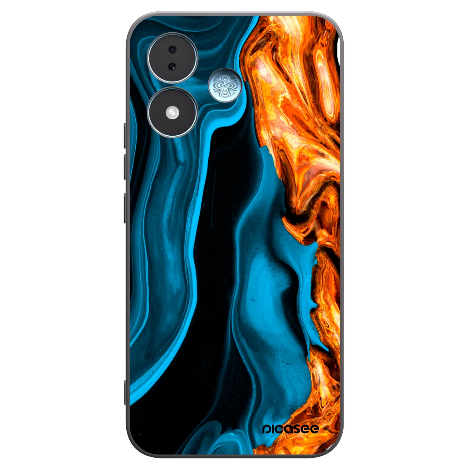Picasee fekete szilikon tok az alábbi mobiltelefonokra Xiaomi Redmi Note 17 5G - Gold blue