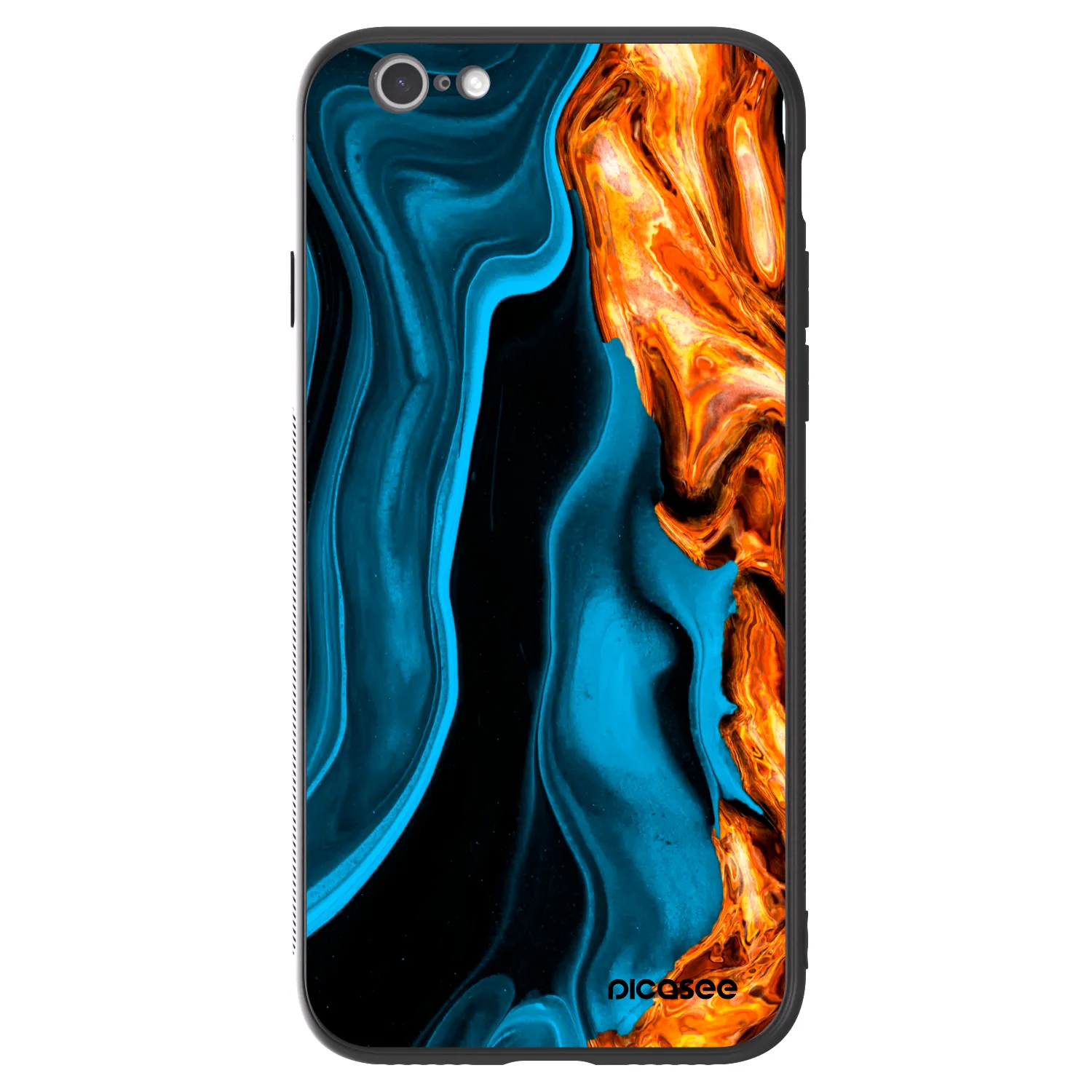 Picasee ULTIMATE CASE Apple iPhone 6/6S - készülékre - Gold blue